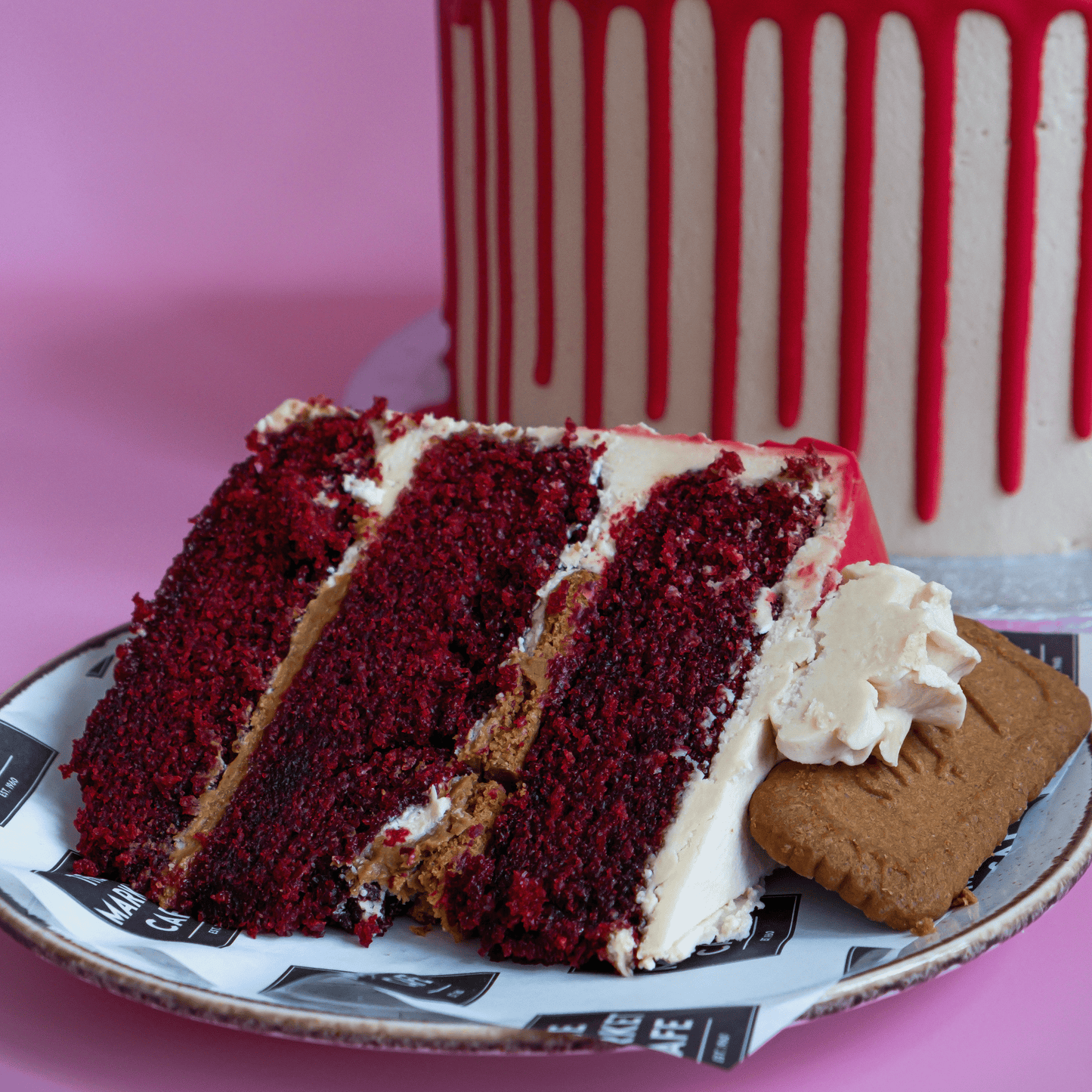 Red Velvet Biscoff Cake