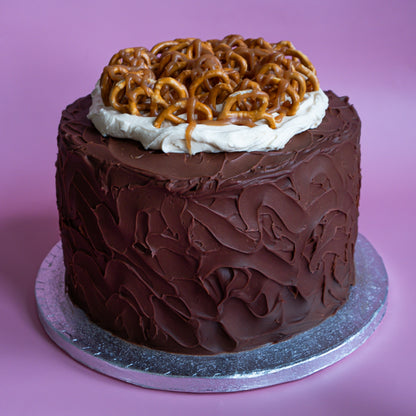 Salted Caramel Pretzel Cake