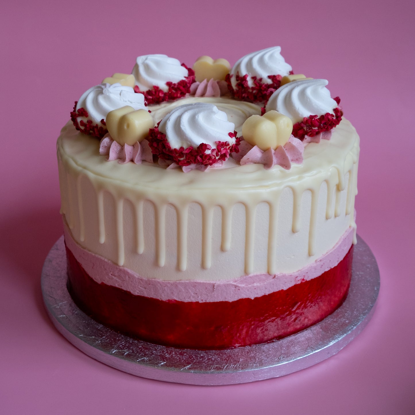 Raspberry & White Chocolate Cake